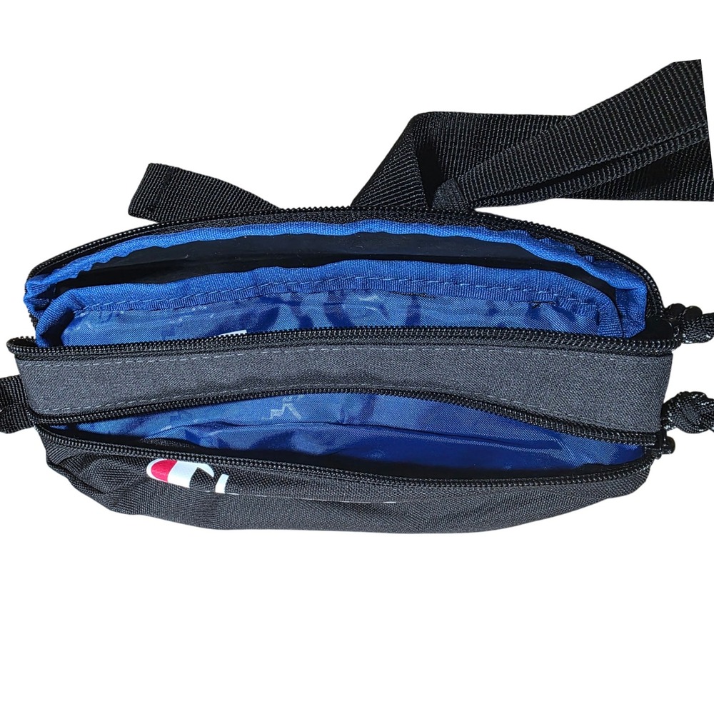 Champion Belt Bag Fanny Pack Black Zip Two-Pocket Adjustable Strap - Picture 7 of 7
